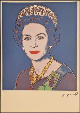 ANDY WARHOL * Queen Elizabeth II * signed lithograph * limited # 73/125