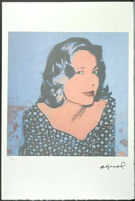 ANDY WARHOL * Sao Schlumberger * signed lithograph * limited # 31/100