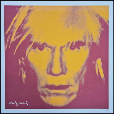 ANDY WARHOL * Self Portrait* lithograph * 50x50 cm * limited # 135/500 CMOA signed