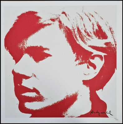 ANDY WARHOL * Self Portrait* lithograph * 50x50 cm * limited # 336/500 CMOA signed