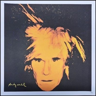 ANDY WARHOL * Self Portrait* lithograph * 50x50 cm * limited # 343/500 CMOA signed