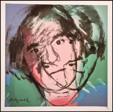 ANDY WARHOL * Self Portrait* lithograph * 50x50 cm * limited # 458/500 CMOA signed