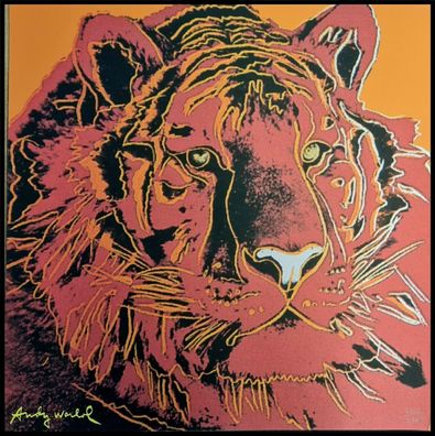 ANDY WARHOL * Siberian Tiger * lithograph * limited # xx/2400 CMOA signed