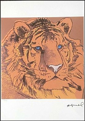 ANDY WARHOL * Siberian Tiger * signed lithograph * limited # 94/125