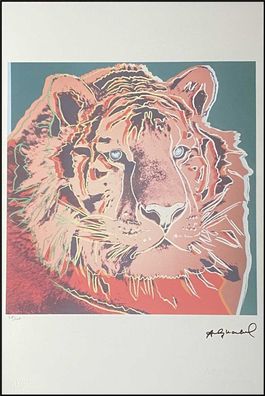 ANDY WARHOL * Siberian Tiger* signed lithograph * limited # 34/100