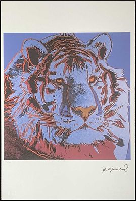 ANDY WARHOL * Siberian Tiger* signed lithograph * limited # 56/100