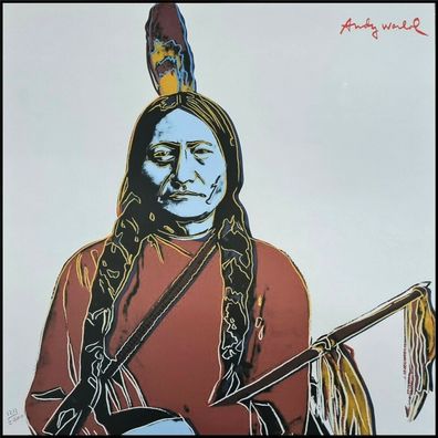 ANDY WARHOL * Sitting Bull * lithograph * limited # xx/2400 CMOA signed