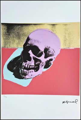 ANDY WARHOL * Skull * signed lithograph * limited # 81/100 (Gr. 57 cm x 38 cm)