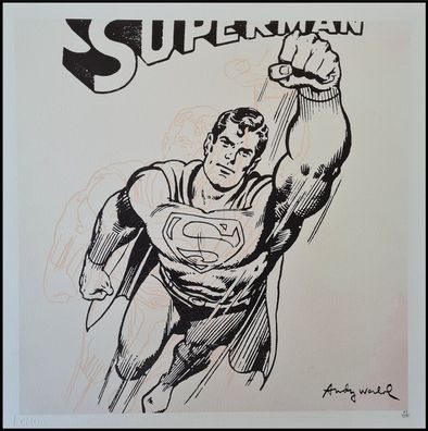 ANDY WARHOL * Superman * lithograph * 50x50 cm * limited # 73/500 CMOA signed