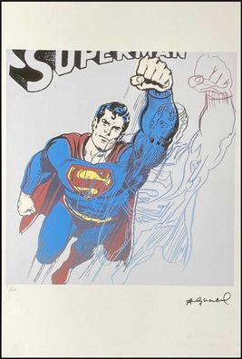 ANDY WARHOL * Superman * signed lithograph * limited # 33/100