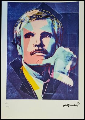 ANDY WARHOL * Ted Turner * signed lithograph * limited # 34/125 (Gr. 50 cm x 35 cm)
