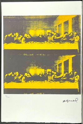 ANDY WARHOL * The last Supper * signed lithograph * limited # 81/100
