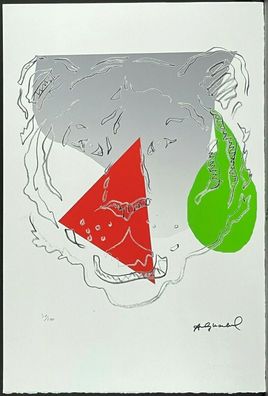 ANDY WARHOL * Tiger * signed lithograph * limited # 50/100
