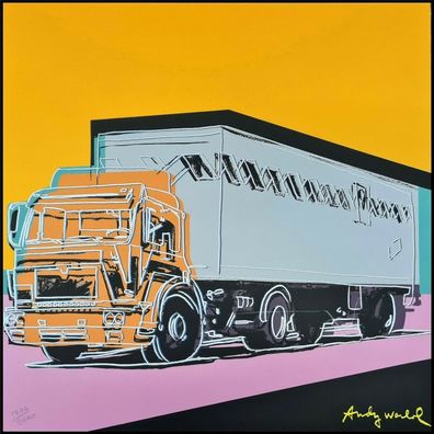 ANDY WARHOL * Truck * lithograph * limited # xx/2400 CMOA signed (Gr. 60 cm x 60 cm)