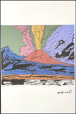 ANDY WARHOL * Vesuvius * signed lithograph * limited # 32/100 (Gr. 57 cm x 38 cm)