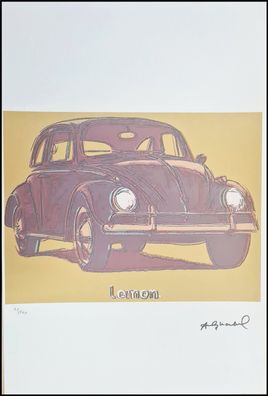 ANDY WARHOL * Volkswagen * signed lithograph * limited # 72/100 (Gr. 57 cm x 38 cm)