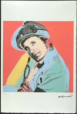 ANDY WARHOL * Willie Shoemaker * signed lithograph * limited # 73/100