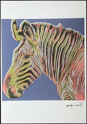 ANDY WARHOL * Zebra * signed lithograph * limited # 38/125 (Gr. 50 cm x 35 cm)