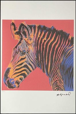 ANDY WARHOL * Zebra * signed lithograph * limited # 56/100 (Gr. Mittel (bis 100cm))