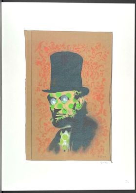 BANKSY * Abe Lincoln * 70x50 cm * Lithografie * limitiert # 14/150