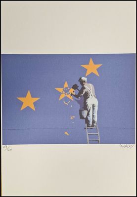 BANKSY * Brexit * 50x35 cm * Lithografie * limitiert # 23/60 (Gr. 50 cm x 35 cm)