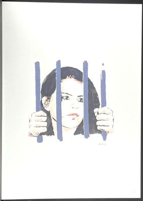 BANKSY * Free Zehra Dogan * 70x50 cm * Lithografie * limitiert # 100/150