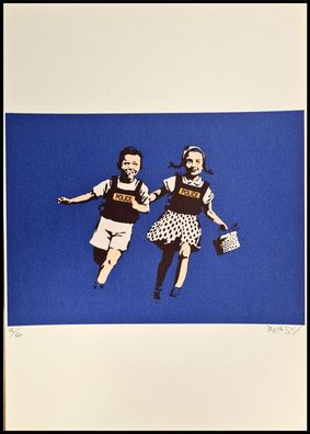 BANKSY * Jack and Jill * 50x35 cm * Lithografie * limitiert # 13/60