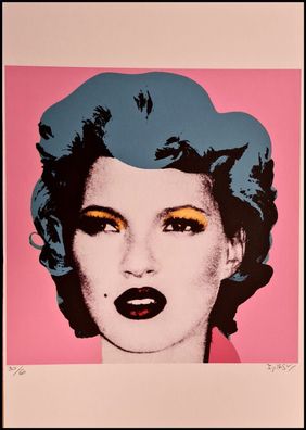 BANKSY * Kate Moss * 50x35 cm * Lithografie * limitiert # 30/60 (Gr. 50 cm x 35 cm)