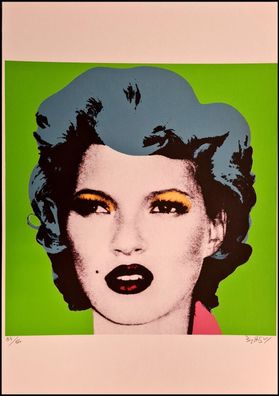 BANKSY * Kate Moss * 50x35 cm * Lithografie * limitiert # 54/60 (Gr. 50 cm x 35 cm)