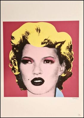 BANKSY * Kate Moss * 70x50 cm * Lithografie * limitiert # 57/150 (Gr. 70 cm x 50 cm)