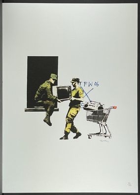 BANKSY * Looters * 70x50 cm * Lithografie * limitiert # 63/150 (Gr. 70 cm x 50 cm)