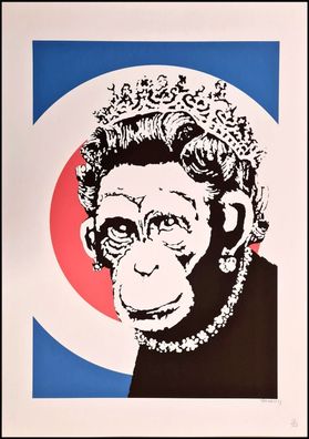 BANKSY * Monkey Queen * 70x50 cm * Lithografie * limitiert # 58/150