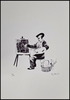 BANKSY * Penis Painter * 50x35 cm * Lithografie * limitiert # 16/60