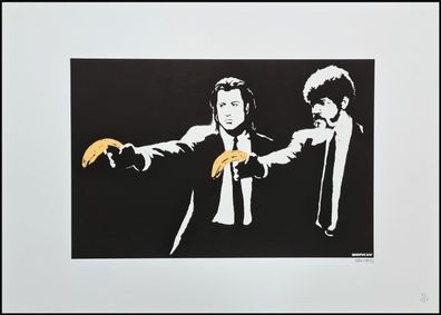 BANKSY * Pulp Fiction * 70x50 cm * Lithografie * limitiert # 65/150