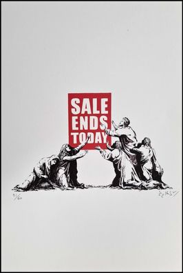 BANKSY * Sale ends Today * 50x35 cm * Lithografie * limitiert # 41/60