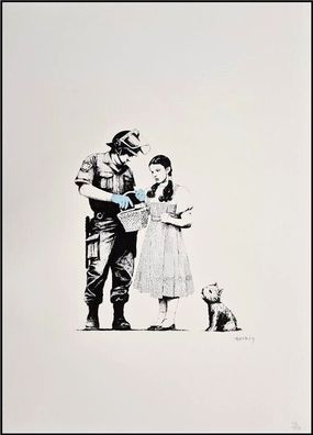 BANKSY * Stop and search * 70x50 cm * Lithografie * limitiert # 112/150
