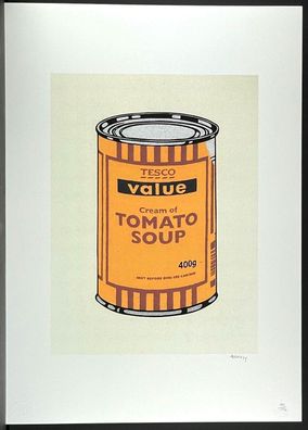 BANKSY * Tesco Value Soup Can * 70x50 cm * Lithografie * limitiert # 42/150