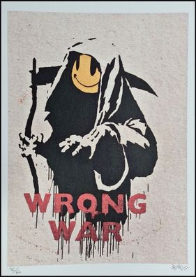 BANKSY * Wrong War * 50x35 cm * Lithografie * limitiert # 42/60 (Gr. 50 cm x 35 cm)