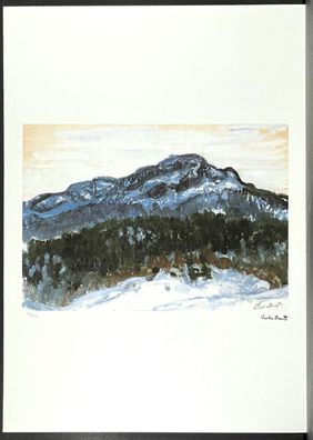 CLAUDE MONET * Mount Kolsaas * 50 x 70 cm * signed lithograph * limited