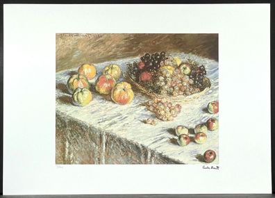 CLAUDE MONET * Still Life with Apples.. * 50 x 70 cm * signed lithograph * limited