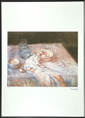 CLAUDE MONET * Still Life with Eggs * 50 x 70 cm * signed lithograph * limited
