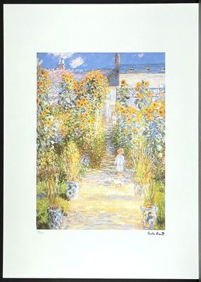 CLAUDE MONET * The Artist´s Garden...* 50 x 70 cm * signed lithograph * limited