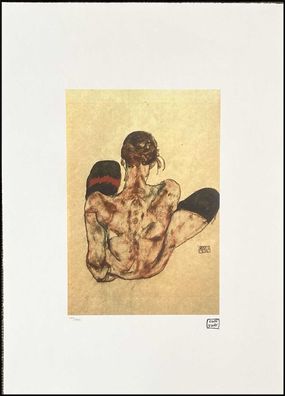 EGON Schiele * 50 x 70 cm * signed lithograph * limited # 100/200 (Gr. 50 cm x 70 cm)