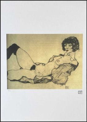 EGON Schiele * 50 x 70 cm * signed lithograph * limited # 18/200 (Gr. 50 cm x 70 cm)