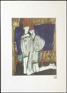 EGON Schiele * 50 x 70 cm * signed lithograph * limited # 59/200 (Gr. 50 cm x 70 cm)