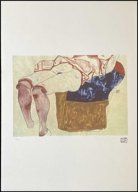 EGON Schiele * 50 x 70 cm * signed lithograph * limited # 64/200 (Gr. 50 cm x 70 cm)