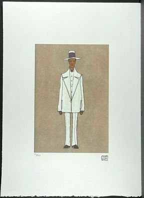 EGON Schiele * 50 x 70 cm * signed lithograph * limited # 75/200