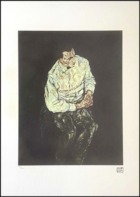 EGON Schiele * 50 x 70 cm * signed lithograph * limited # 75/200 (Gr. 50 cm x 70 cm)