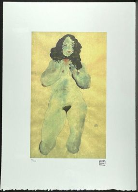 EGON Schiele * 50 x 70 cm * signed lithograph * limited # 83/200