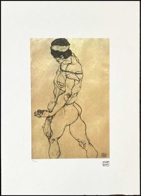 EGON Schiele * 50 x 70 cm * signed lithograph * limited # 99/200 (Gr. 50 cm x 70 cm)